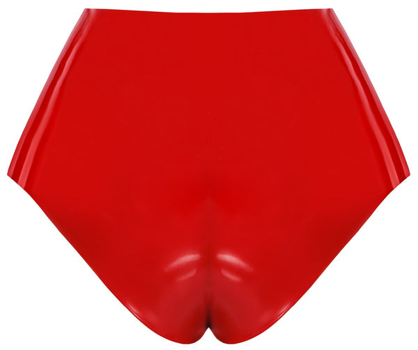 Late X latex slip met externe dildo - Rood - Late X - SKU: 29503243021