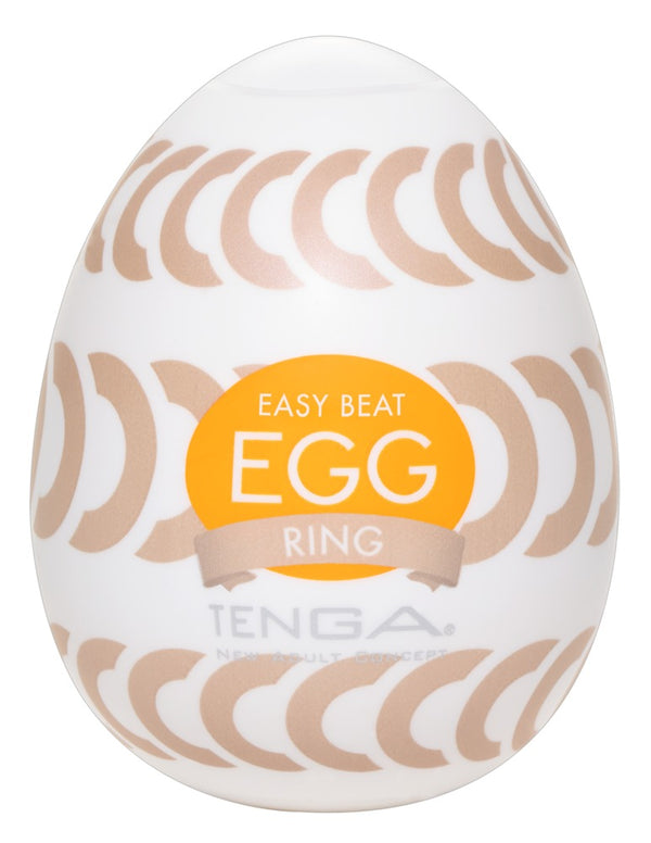 TENGA Egg ring met gegroefde textuur - Wit - TENGA - SKU: 50000680000