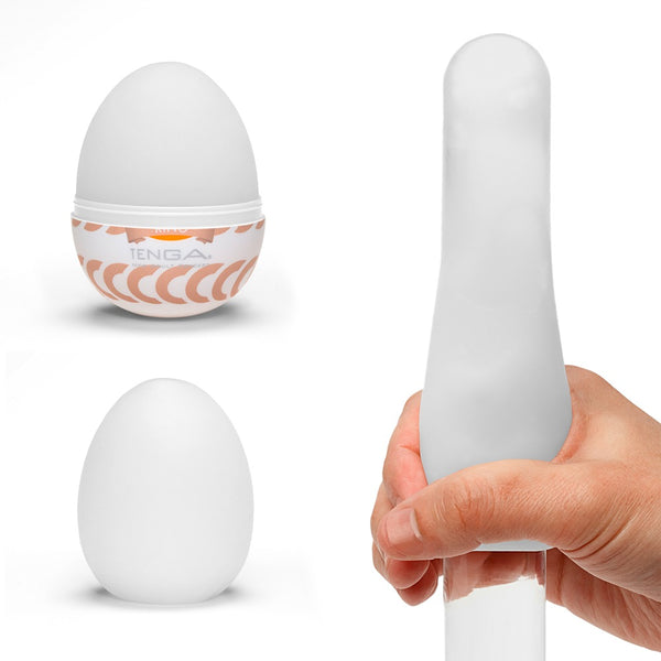 TENGA Egg ring met gegroefde textuur - Wit - TENGA - SKU: 50000680000