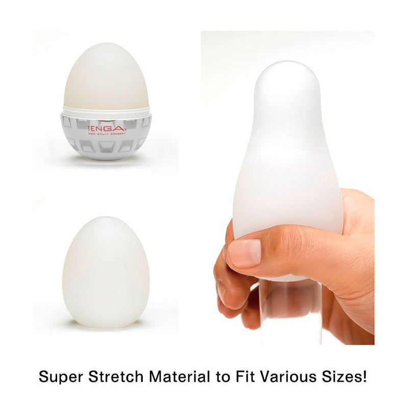 TENGA Egg masturbator met stimulerende textuur - Wit