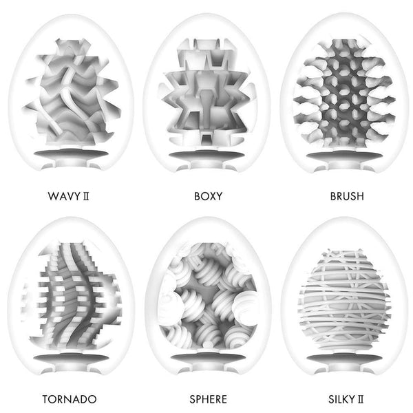 TENGA Egg set met 6 texturen - Wit - TENGA - SKU: 50003190000
