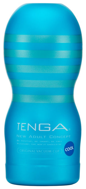 TENGA Vacuümbeker met koeleffect en ingebouwde lubricant - Blauw