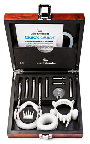 Jes-Extender Penisverlanger set met zachte stretching - Wit