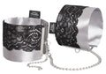 Fifty Shades of Grey polsmanchetten met ketting - Zilver