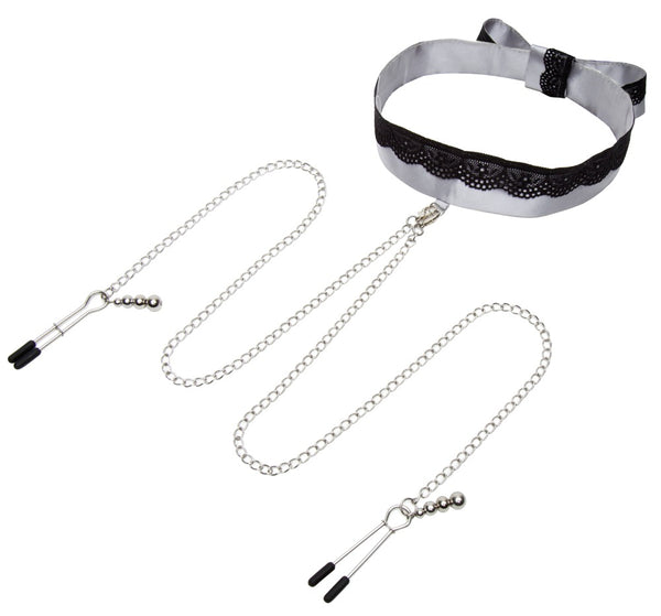 Fifty Shades of Grey satijn halsband - Zilver - Fifty Shades of Grey - SKU: 50014710000