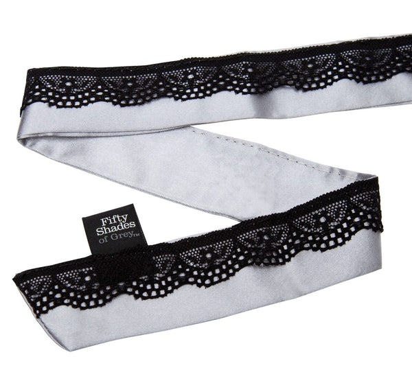 Fifty Shades of Grey satijn halsband - Zilver - Fifty Shades of Grey - SKU: 50014710000