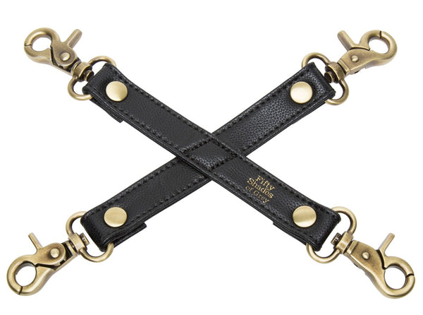 Fifty Shades of Grey hogtie met kunstleer - Zwart - Fifty Shades of Grey - SKU: 50015280000