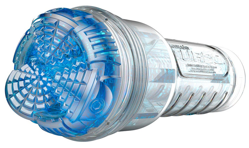 Fleshlight Trilkussen transparant met diepe keeltextuur - Blauw