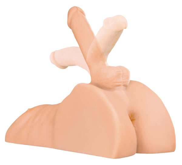 PDX Plus Mannelijke torso met beweegbare penis - Huidskleur - PDX Plus - SKU: 50016330000