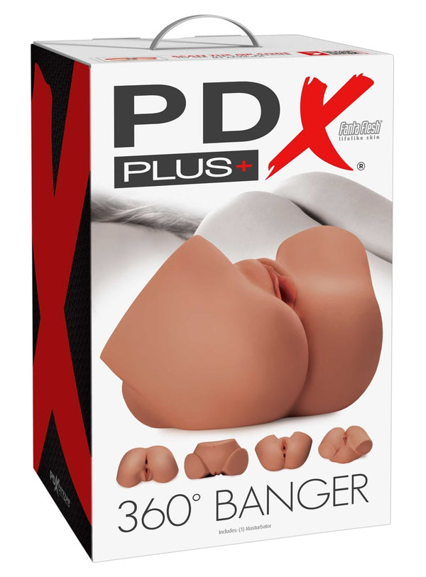 PDX Plus 360° torso-masturbator - Huidskleur Licht - PDX Plus - SKU: 50016840000