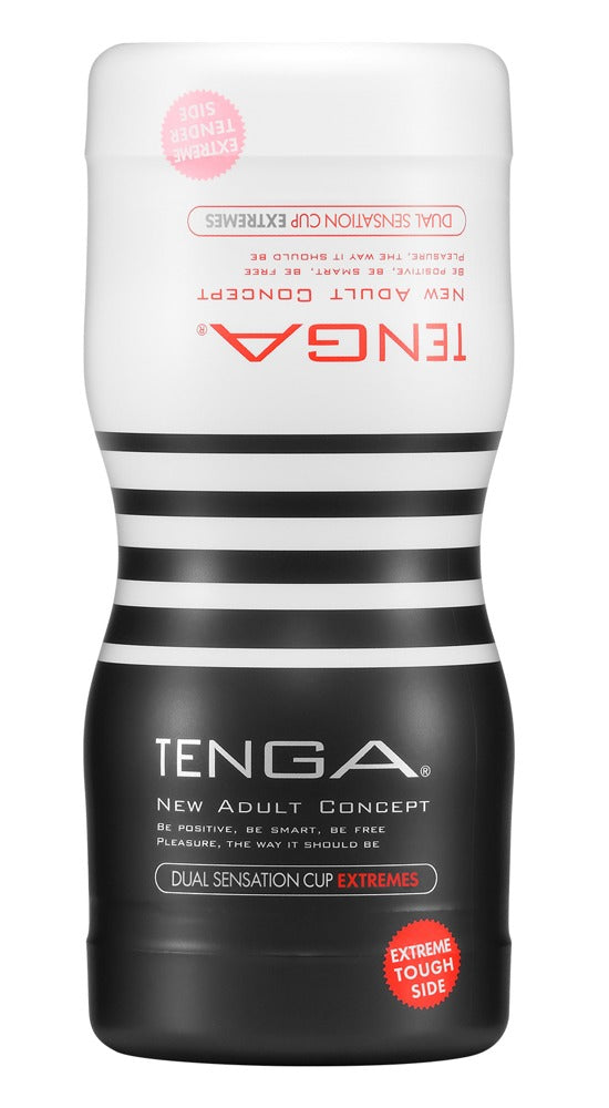 TENGA Dubbele masturbator met draaiende genotskanalen - Wit - TENGA - SKU: 50017060000