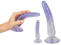Crystal Anale training set met 3 dildo's in verschillende maten - Blauw