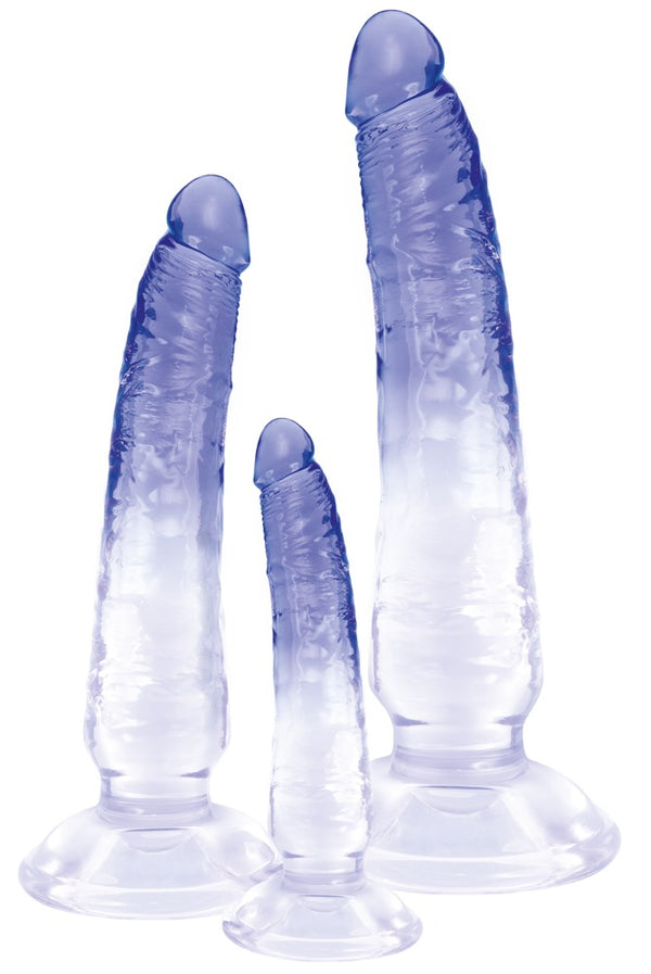 Crystal Anale training set met 3 dildo's in verschillende maten - Blauw - Crystal - SKU: 50023200000