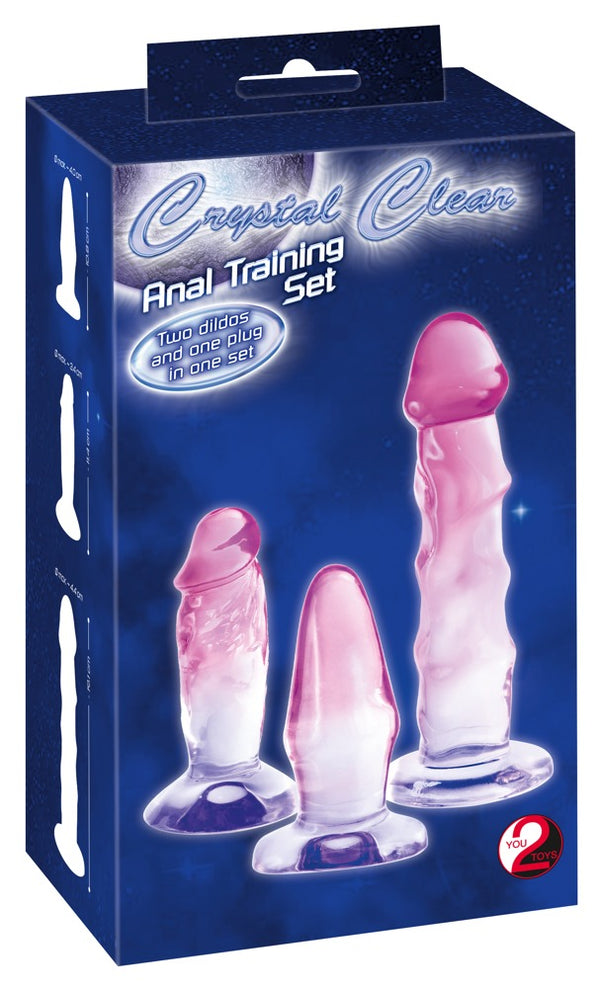 Crystal Anale training set met 3 texturen - Roze - Crystal - SKU: 50023380000