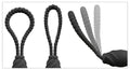 Black Velvets Strap-on - Zwart