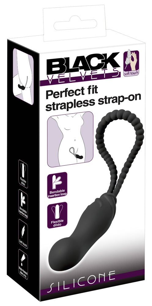 Black Velvets Strap-on - Zwart