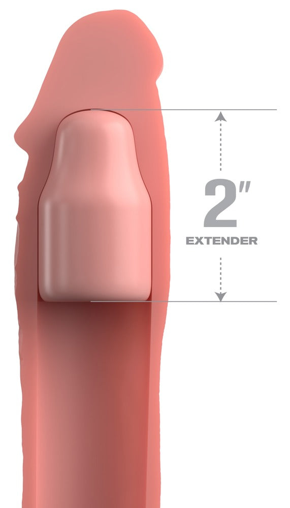 Fantasy X-Tensions Elite 2" Silicone - Huidskleur Licht - Fantasy X-Tensions Elite - SKU: 50025080000