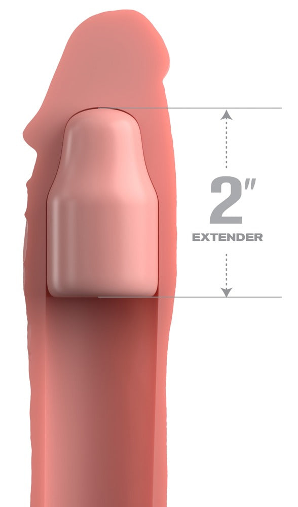 Fantasy X-Tensions Elite Penis sleeve met 7 cm verlenging - Huidskleur - Fantasy X-Tensions Elite - SKU: 50025240000