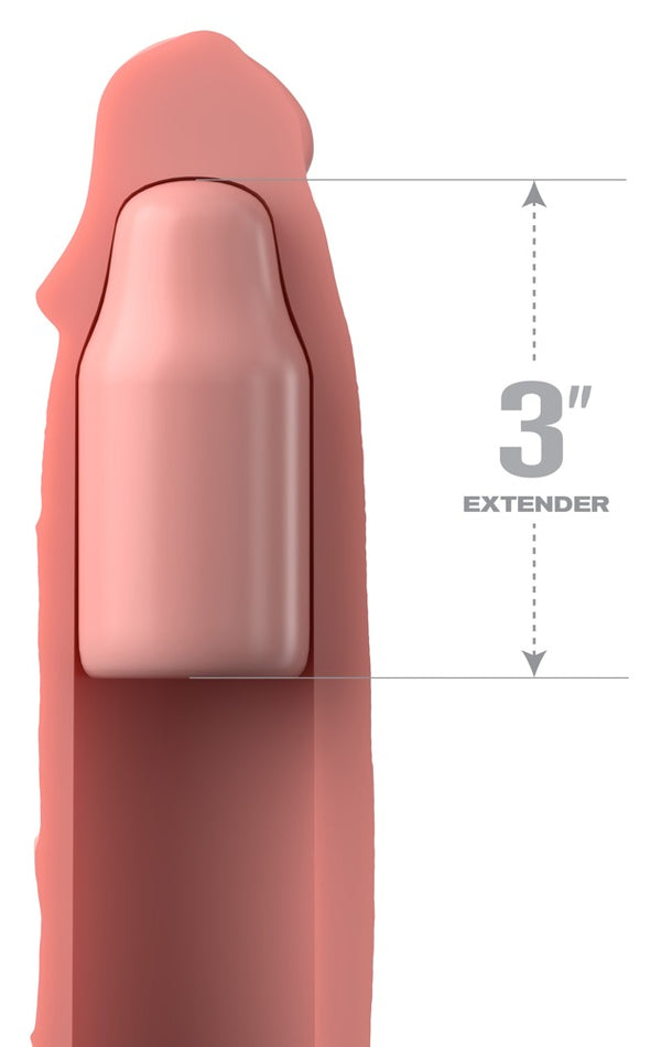 Fantasy X-Tensions Elite 3" Silicone - Huidskleur Licht - Fantasy X-Tensions Elite - SKU: 50025400000