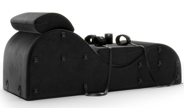 Liberator Lounger met bondage accessoires - Zwart - Liberator - SKU: 50028850000