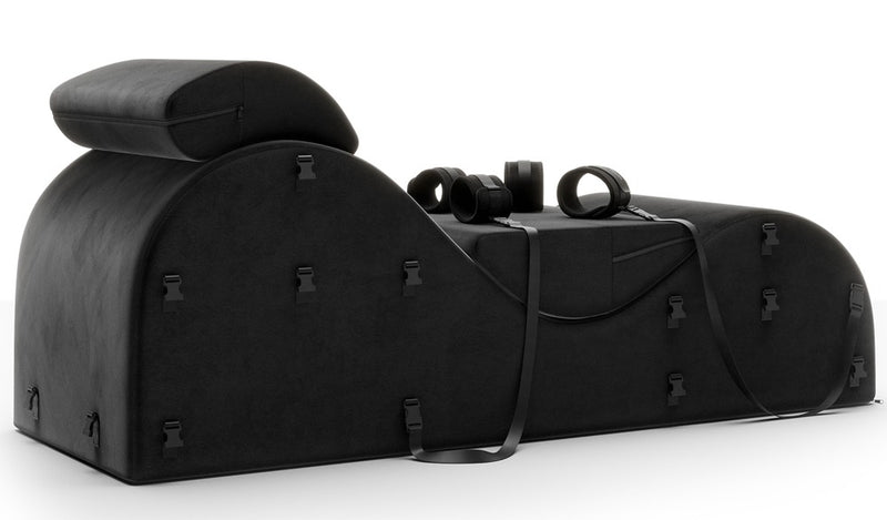 Liberator Lounger met bondage accessoires - Zwart
