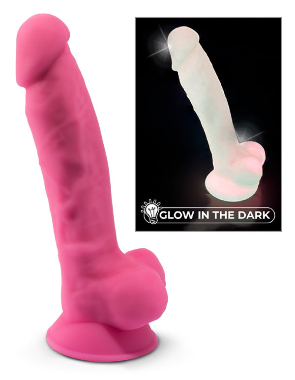 SILEXD Dildo glow-in-the-dark hyperrealistisch - Roze - SILEXD - SKU: 50032100000