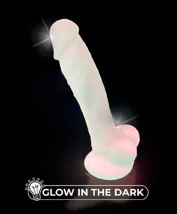 SILEXD Dildo glow-in-the-dark hyperrealistisch - Roze - SILEXD - SKU: 50032100000