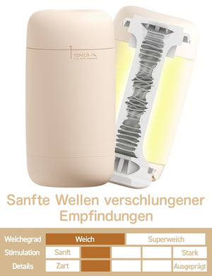 TENGA Masturbator met marshmallowtextuur - Bruin