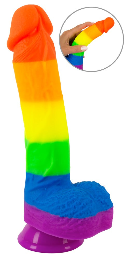You2Toys Dildo regenboogkleurig met zuignap - Regenboog - You2Toys - SKU: 50033690000