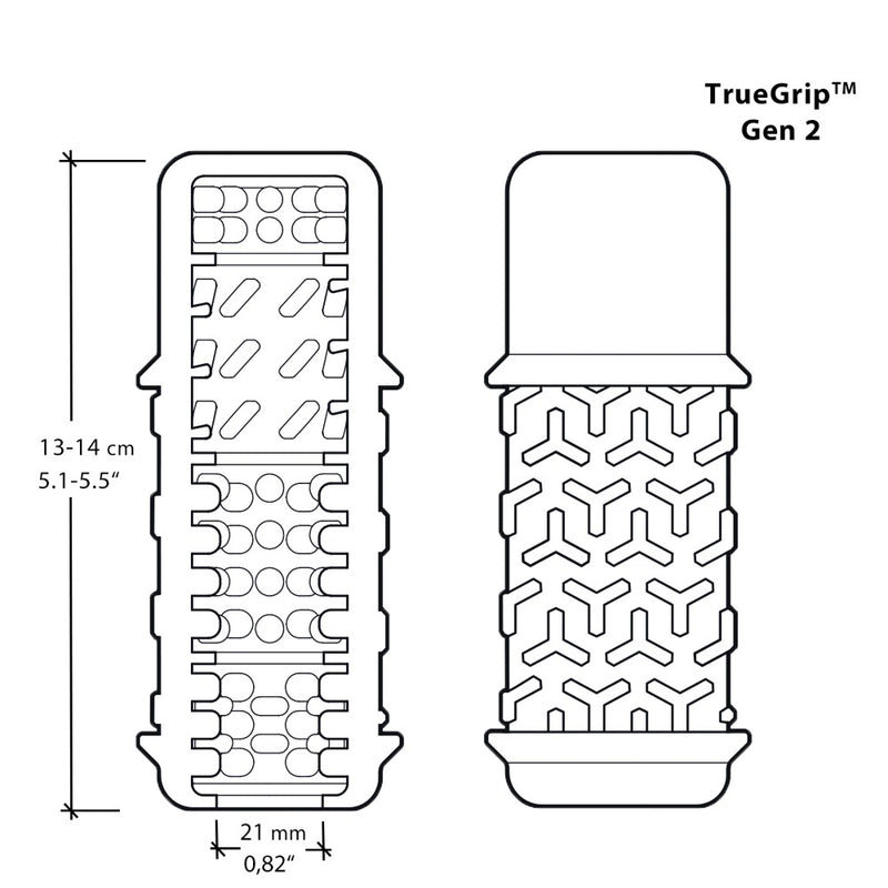 The Handy TrueGrip Gen 2 sleeve - Transparant