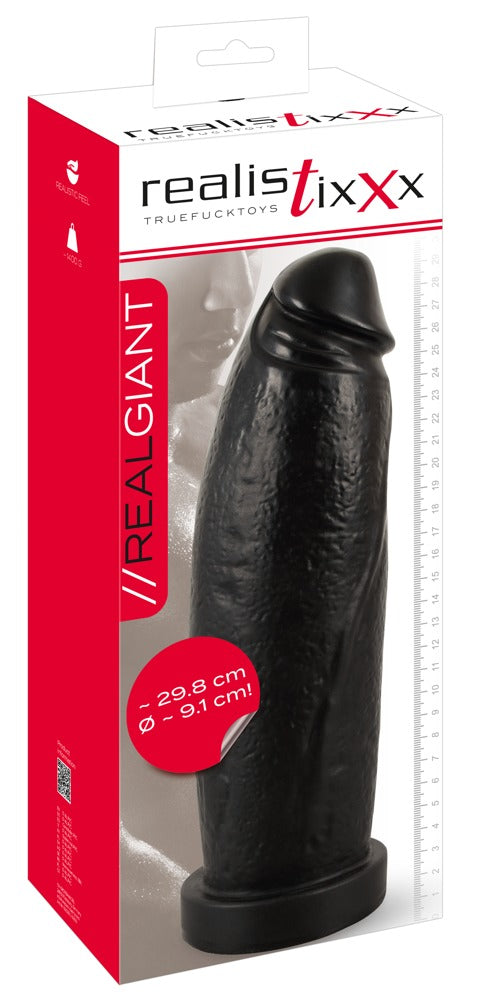 Realistixxx Real Giant dildo - Huidskleur Donker - Realistixxx - SKU: 50035120000