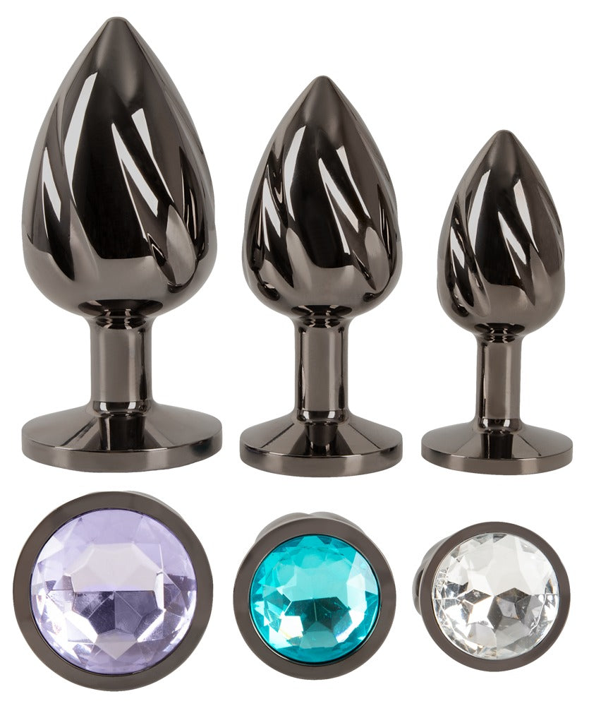 Metalen buttplug set