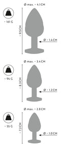 ANOS Buttplug set - Zwart