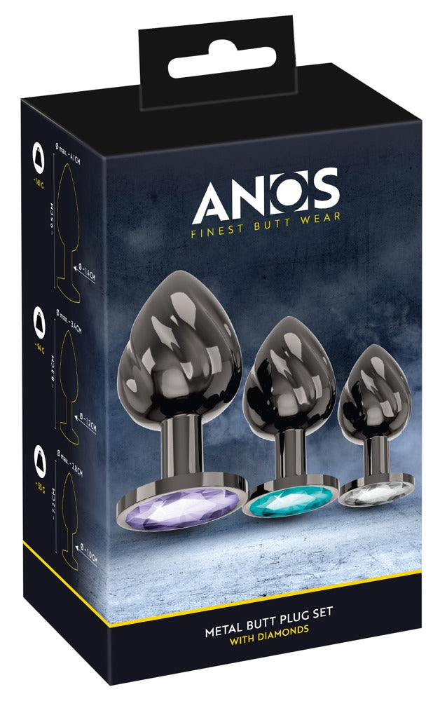 ANOS Buttplug set - Zwart