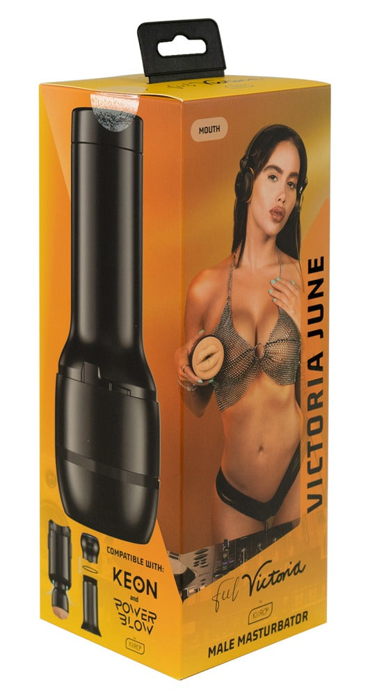 Kiiroo FeelVictoria June Mouth masturbator - Zwart - Kiiroo - SKU: 50036280000