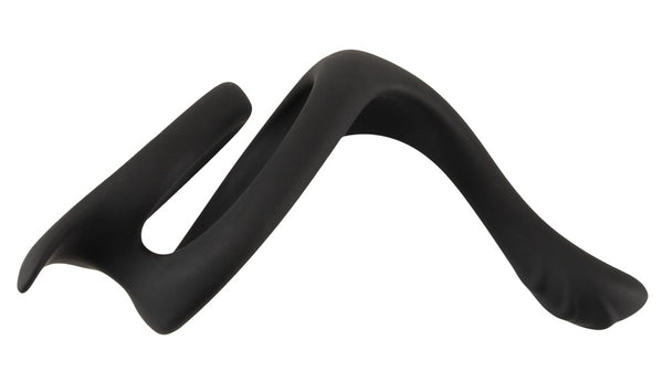 Erecto Cock & Ball Ring met perineum stimulator - Zwart - Erecto - SKU: 50037330000