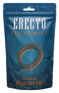 Erecto Cockring rekbaar met maritiem ontwerp - Zwart