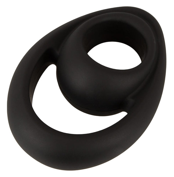 Erecto Cockring met ballring - Zwart - Erecto - SKU: 50037680000