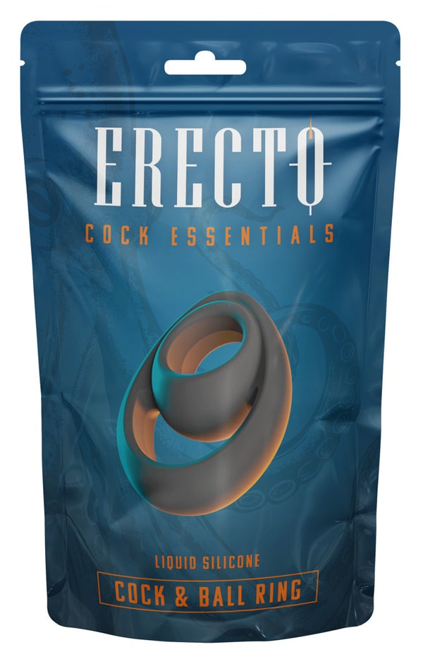 Erecto Cock & Ball Ring maritiem - Zwart - Erecto - SKU: 50037680000