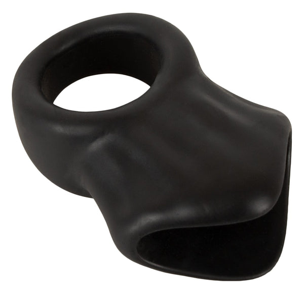 Erecto Cockring met ballenrekker - Zwart - Erecto - SKU: 50037840000
