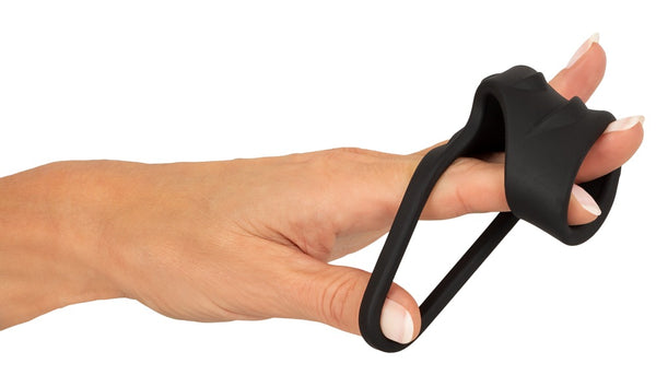 Erecto Cock Sleeve met Kogelring - Zwart - Erecto - SKU: 50037920000