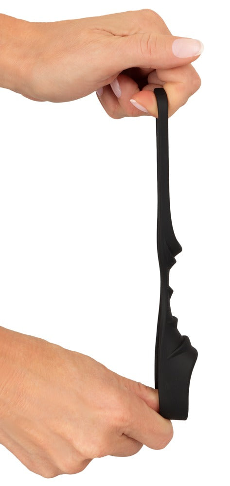 Erecto Cock Sleeve met Kogelring - Zwart - Erecto - SKU: 50037920000