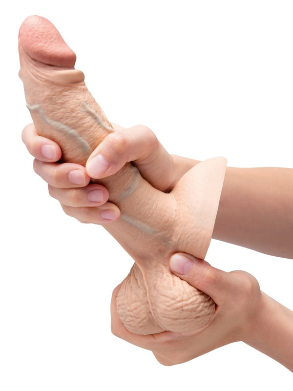 b-Vibe slipskin girthy dildo - Huidskleur Licht - b-Vibe - SKU: 50040470000