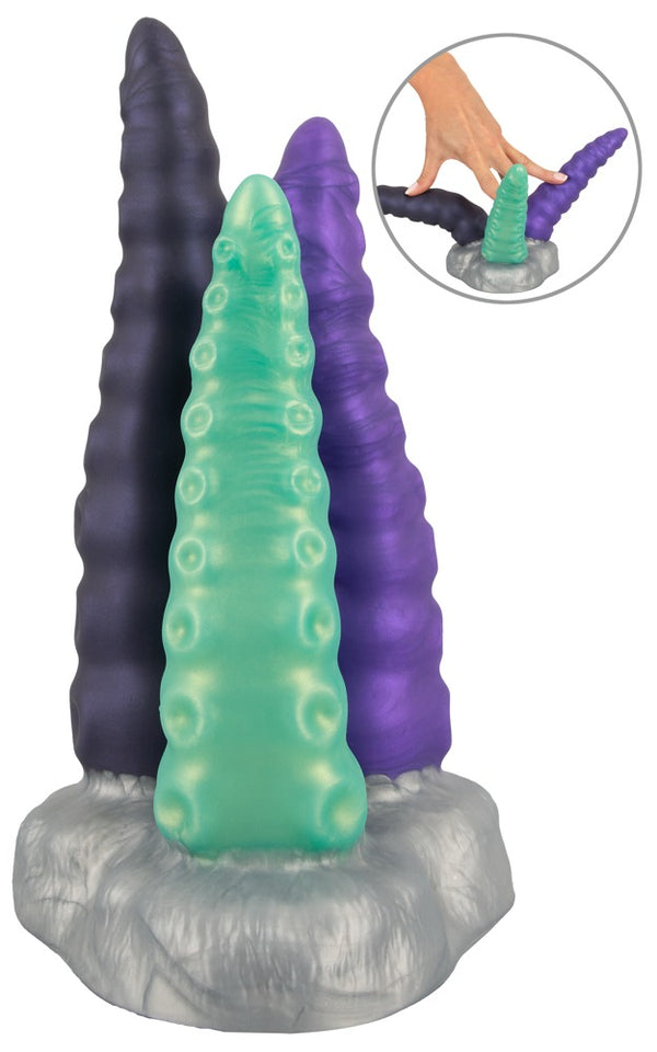 Beasty Cocks Drievoudige tentakel - Zilver - Beasty Cocks - SKU: 50041790000