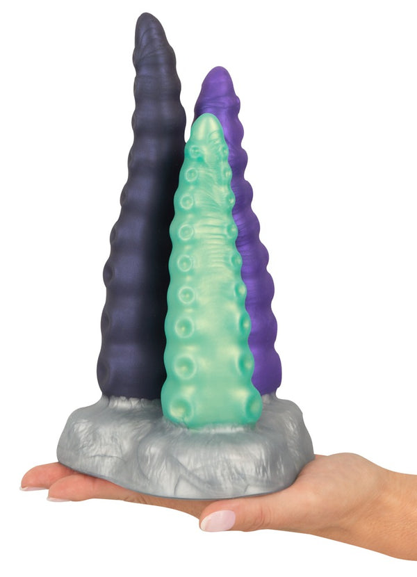 Beasty Cocks Drievoudige tentakel - Zilver - Beasty Cocks - SKU: 50041790000