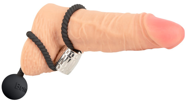 Rebel Zwaar touw restrictielasso met bal - Zwart - Rebel - SKU: 50042250000