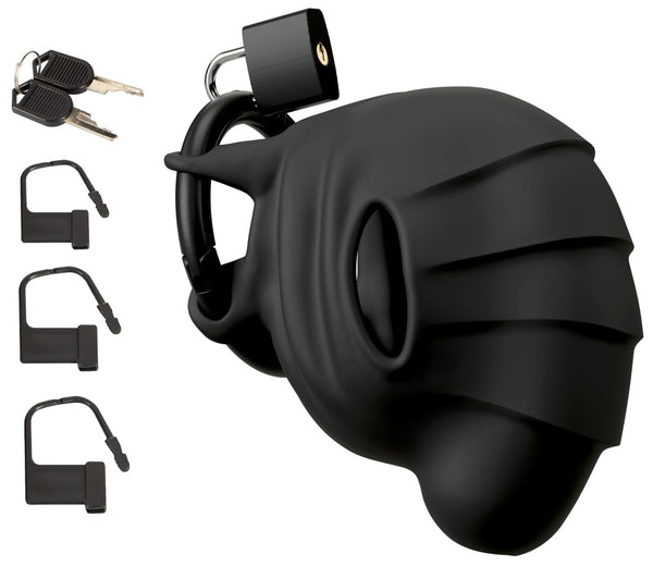 Black Velvets Cock & ball cage - Zwart - Black Velvets - SKU: 50043650000