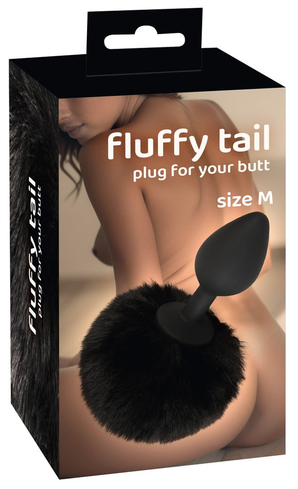 You2Toys fluffy tail size M pluizige staart - Zwart - You2Toys - SKU: 50045600000