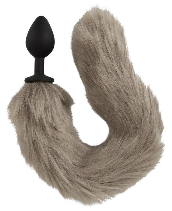 You2Toys fluffy tail anaalplug - Grijs - You2Toys - SKU: 50045860000