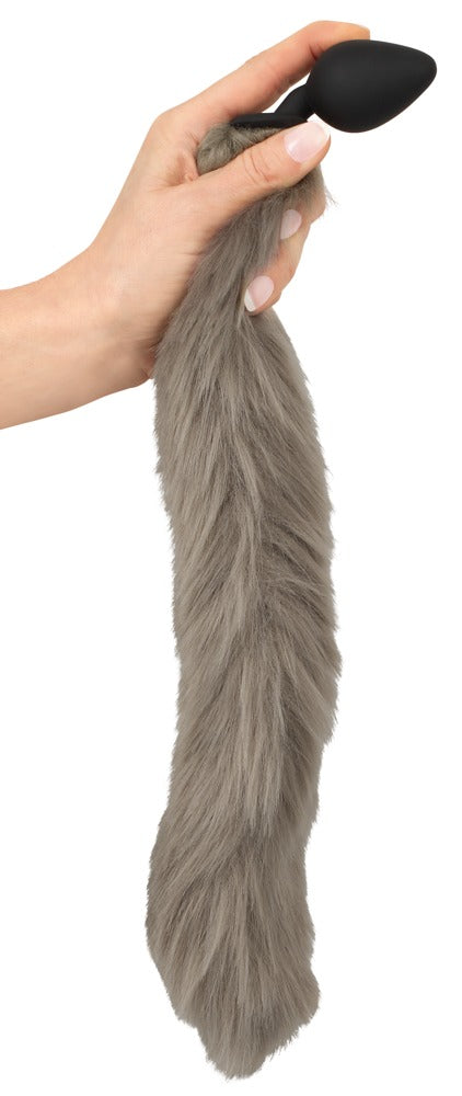 You2Toys fluffy tail anaalplug - Grijs - You2Toys - SKU: 50045860000